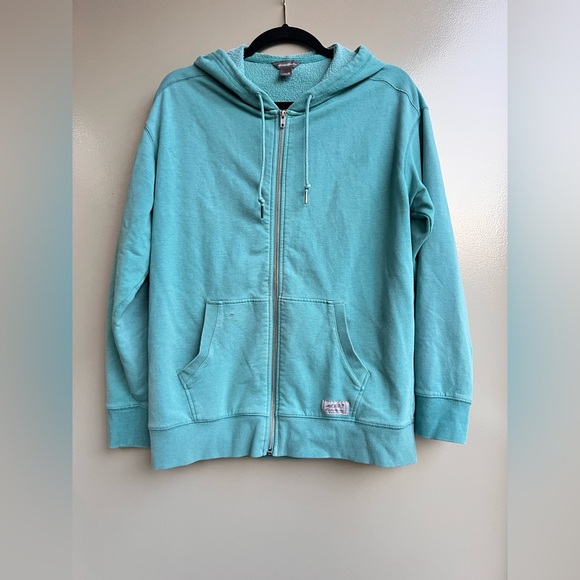 Eddie Bauer Tops - Comfy Teal Women's Full Zip Hoodie M Cotton Outdoor Casual Gorpcore Sweatshirt